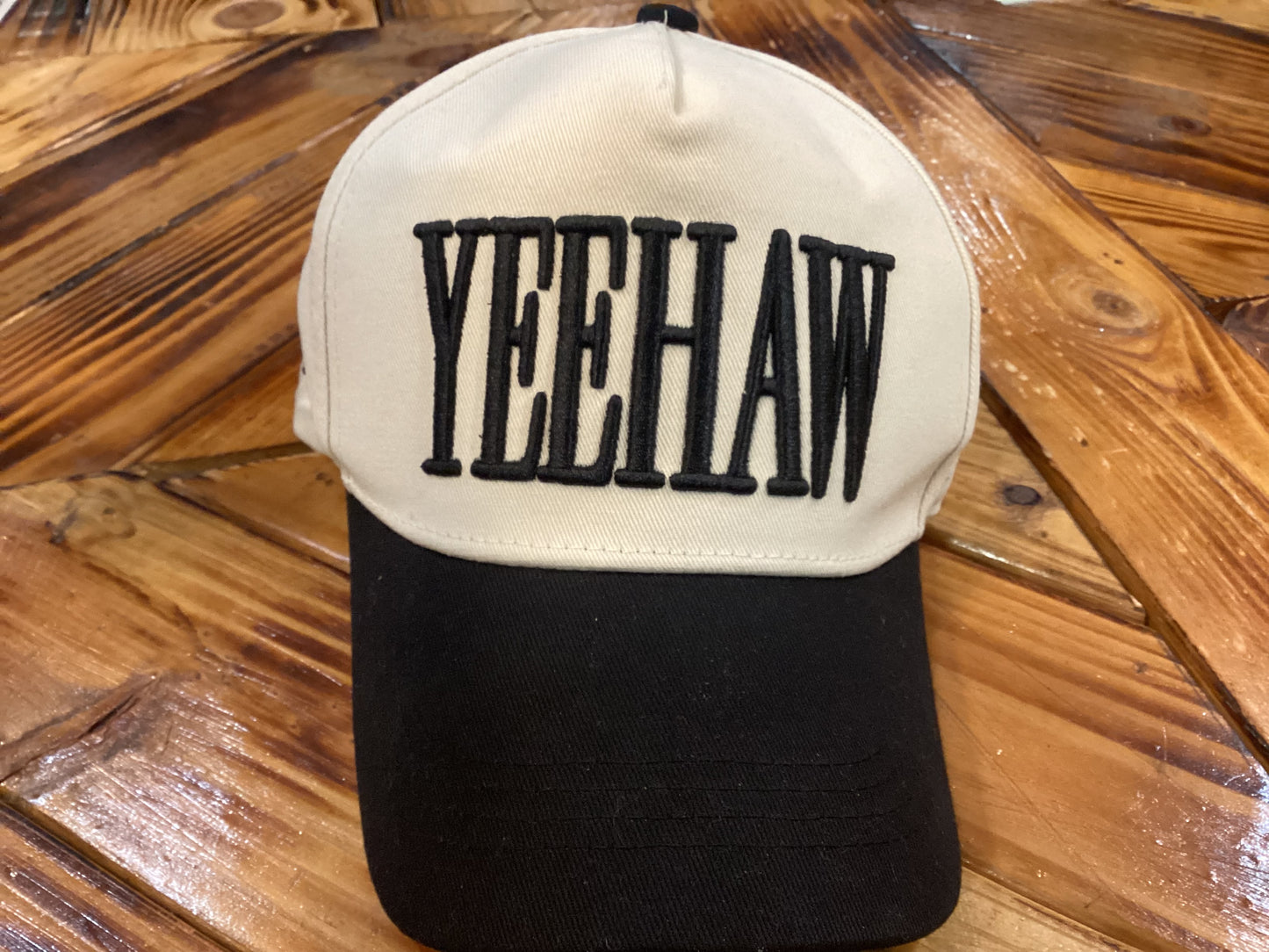 Raised Embroidered Two-Tone Baseball Cap