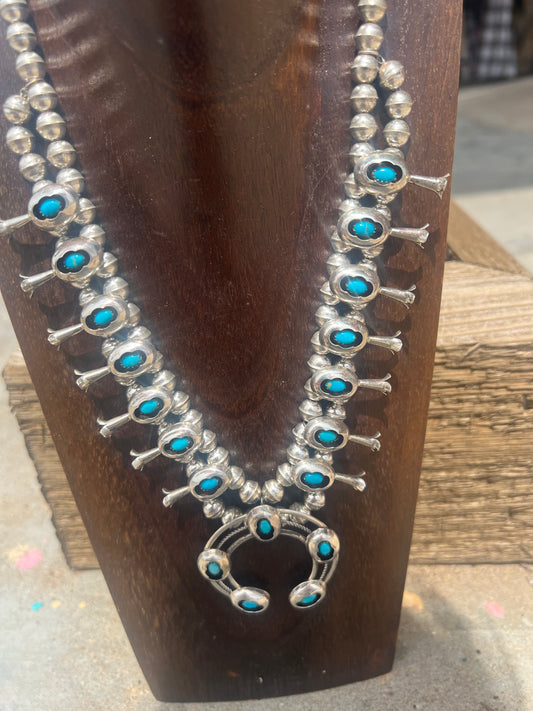 Squash & Earring Set Navajo Handmade