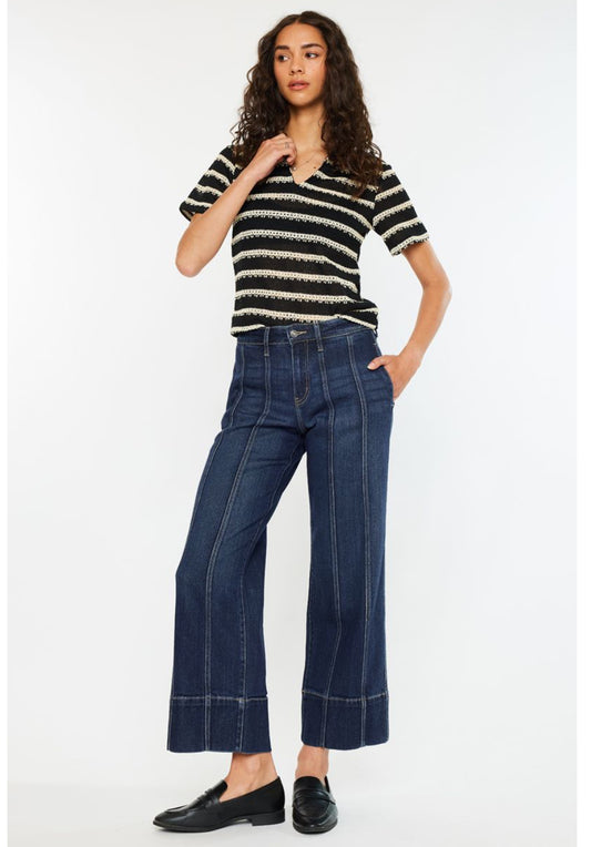 KanCan Dark Wash Stretch Seamed