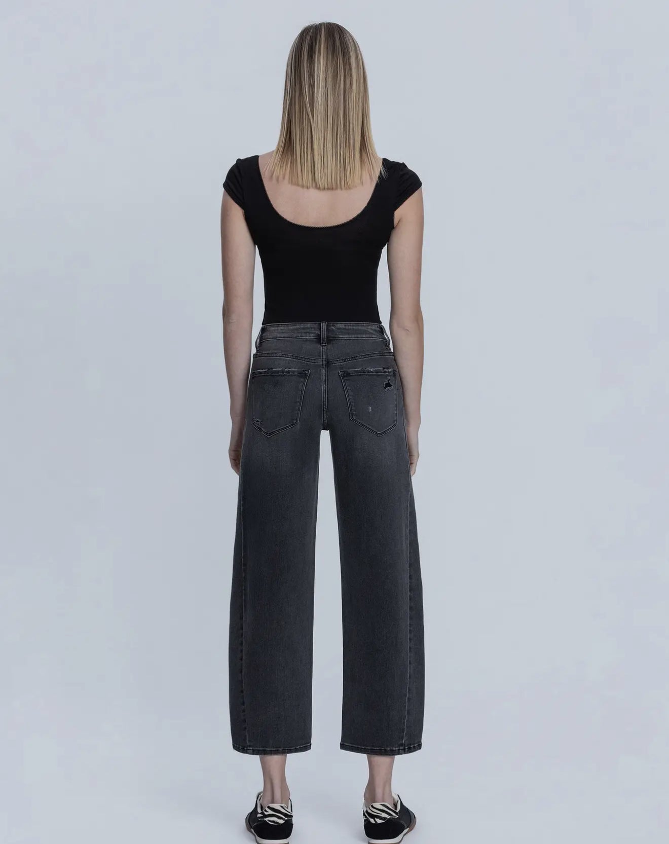 Flying Monkey High Rise Black Mild Barrel Jeans