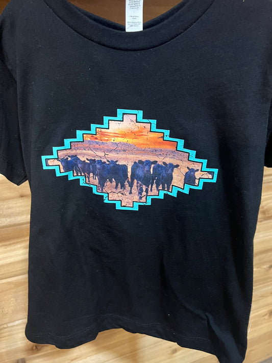 Sunset Cattle tee