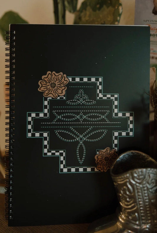 NOTEBOOKS Lg & Sm - STITCHED IN BLACK & COUNTRY ROOTS & COWGIRL STITCH
