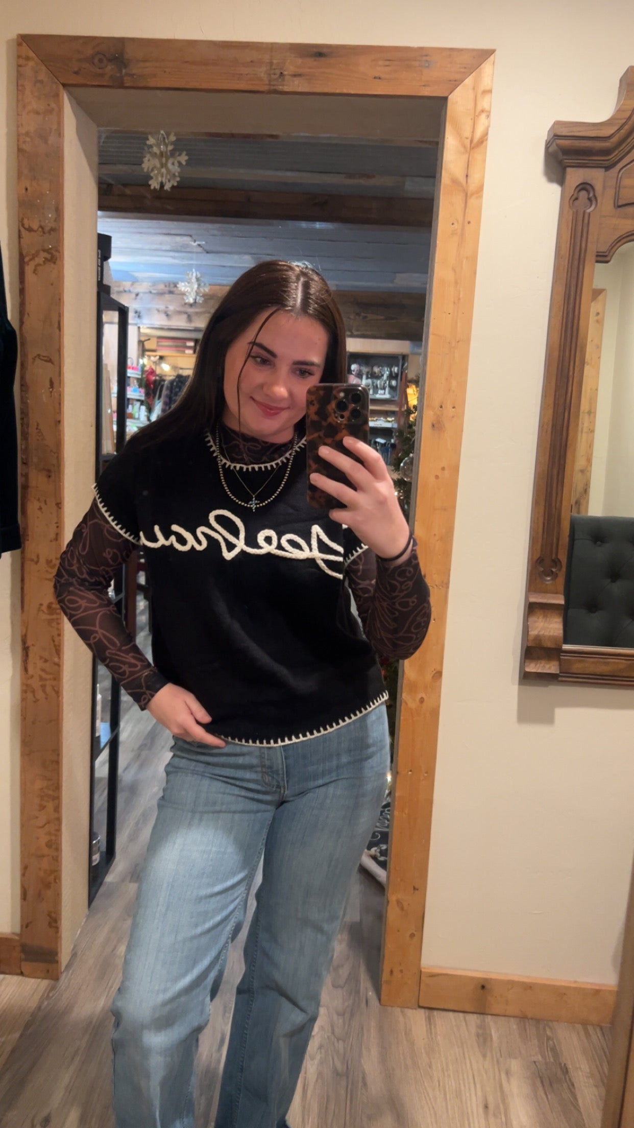 Lucky and Blessed Yeehaw Sweater