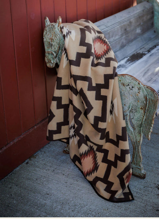 Tasha Polizzi Mesa Wool Blend Blanket Camel