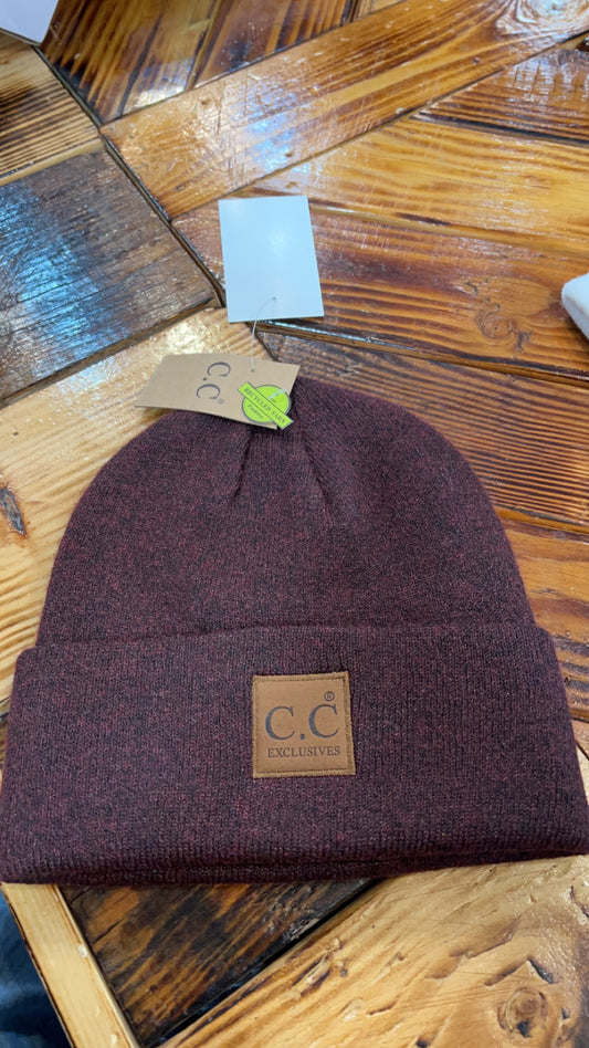 CC Suede Patch Beanie