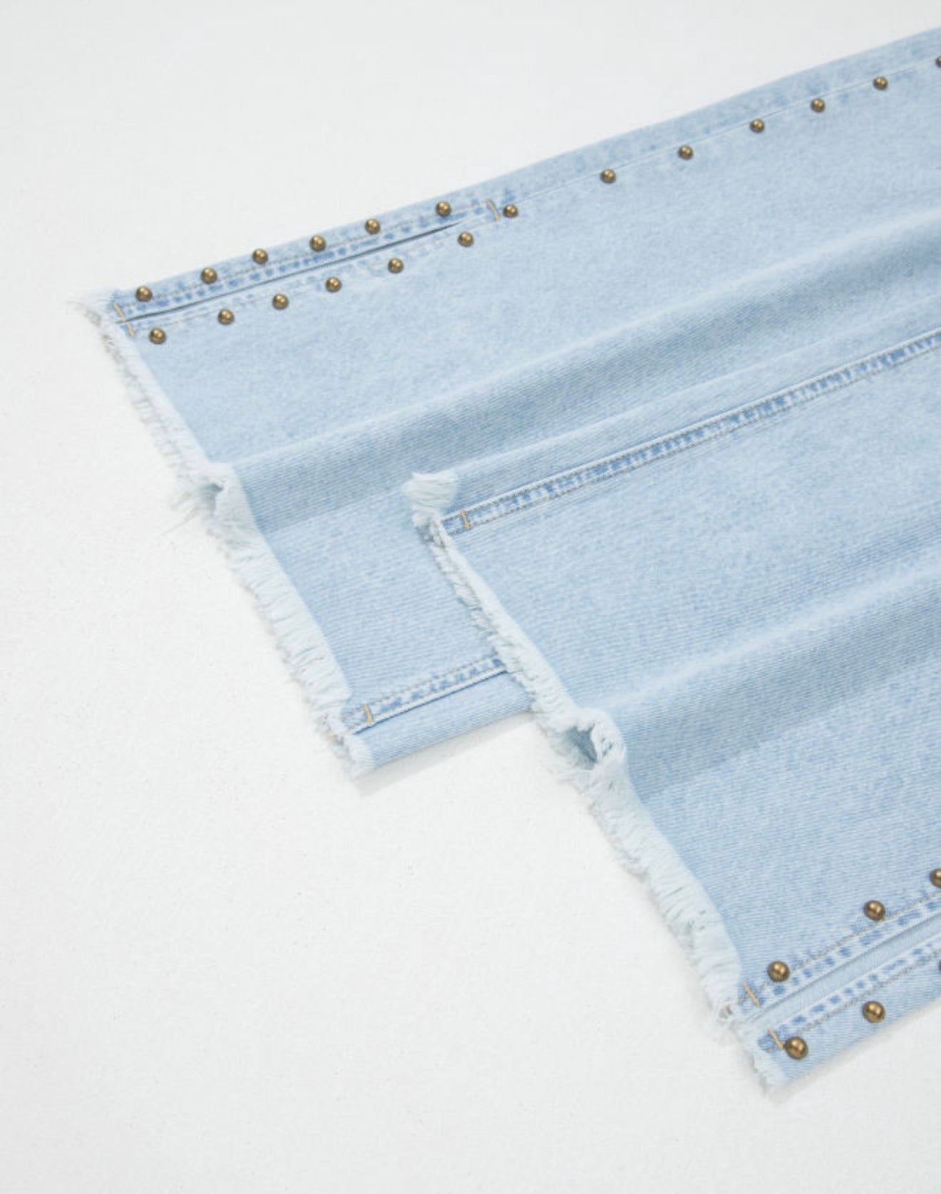 Beau BlueStudded Sid Slit Jeans