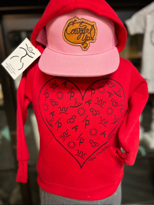 The Branded Heart - Toddler Hoodie - Red