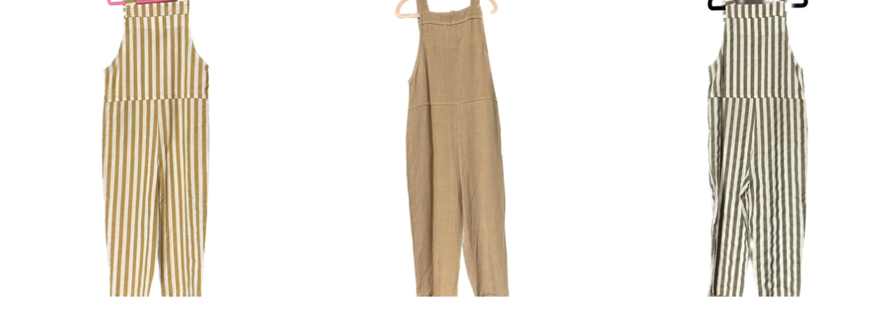 Vignette Emma Striped 2-Emma Striped 2-Front Pocket Overalls