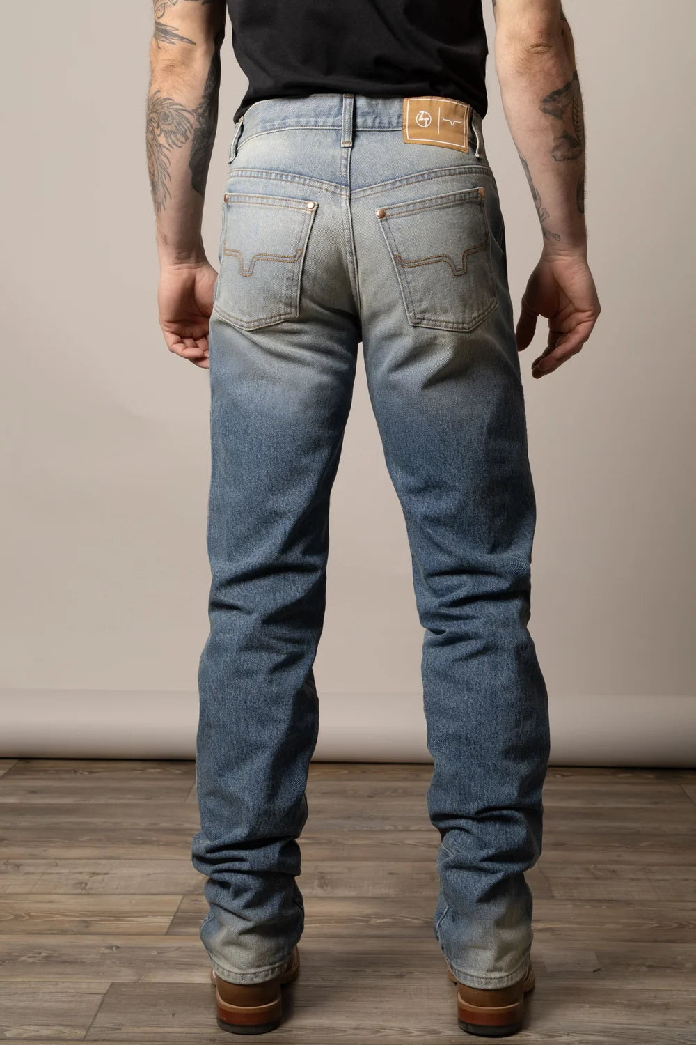 Kimes Ranch Men's Zach Top Light Wash Slim Fit Bootcut Jeans