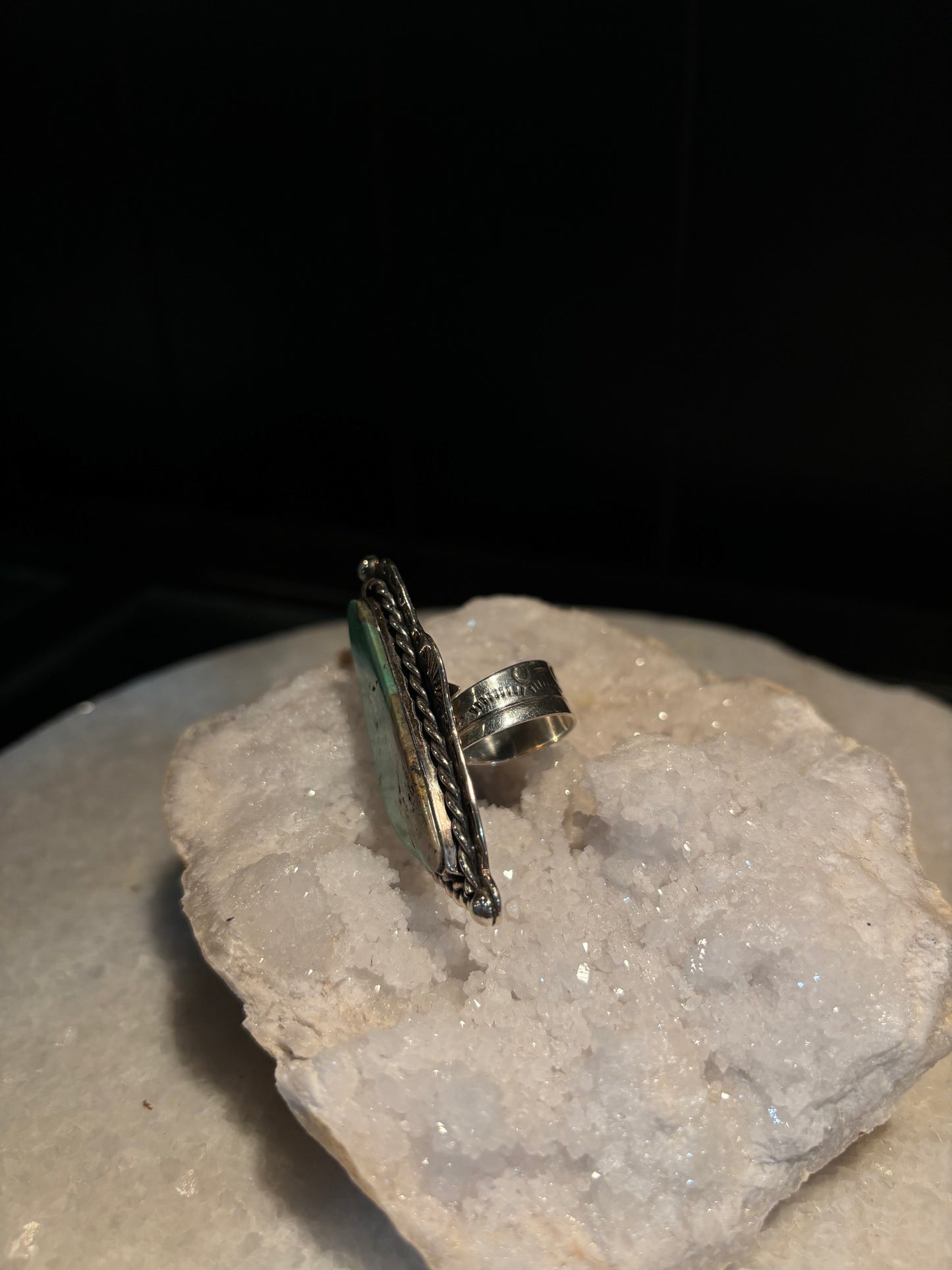 Sterling Silver Adjustable Ring Kingman Turquoise