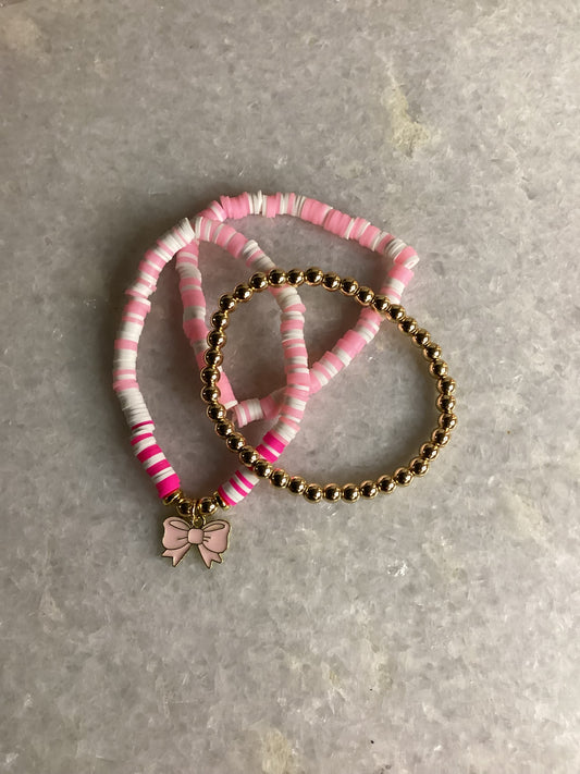 Pink Bracelet Stacks
