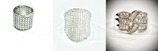 Faux Diamond Rings