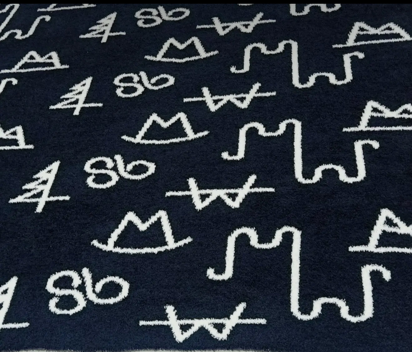 Black Brand Throw CozyBlanket