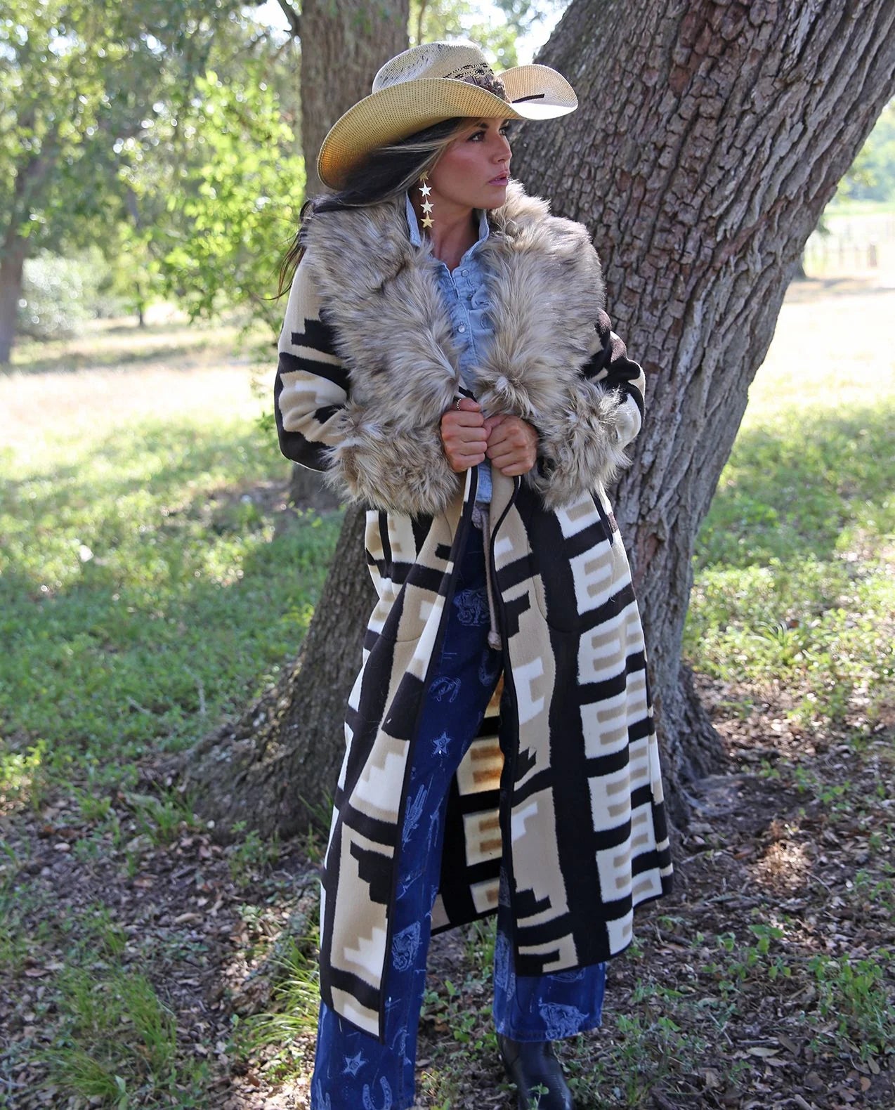 Tasha Polizzi Liberty Coat Fur Color