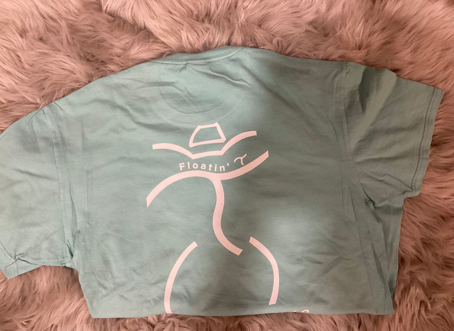 Turquoise T-Shirt with Floatin’T Brand