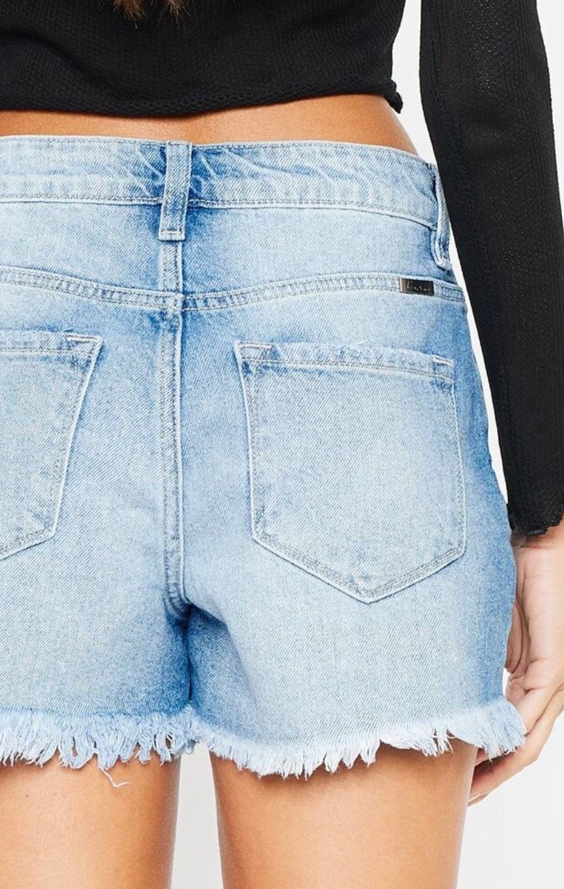 KanCan High Rise Denim Shorts