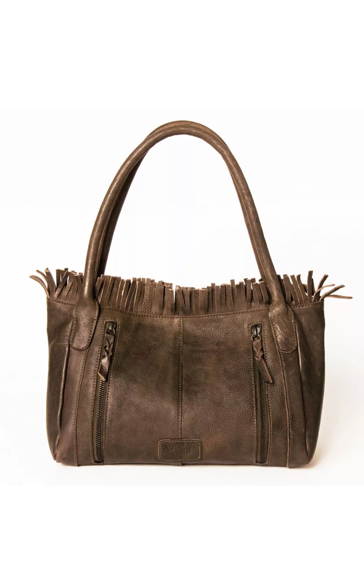 NM Never Mind Tote Vintage Handmade Genuine Cowhide Leather Women Bag