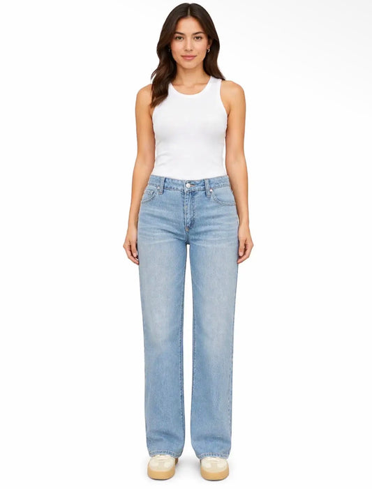 Petite 28" Silk Slim Wide Leg
Jeans in Liverpool