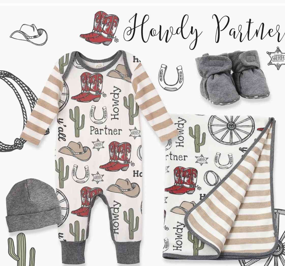 Tesa Babe Cowboy Stroller Blanket