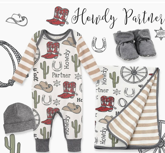 Tesa Babe Cowboy Stroller Blanket