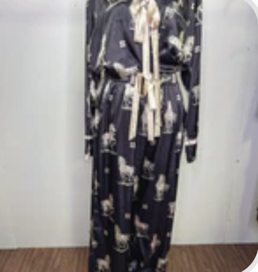 Black Betty Satin Sleep Set