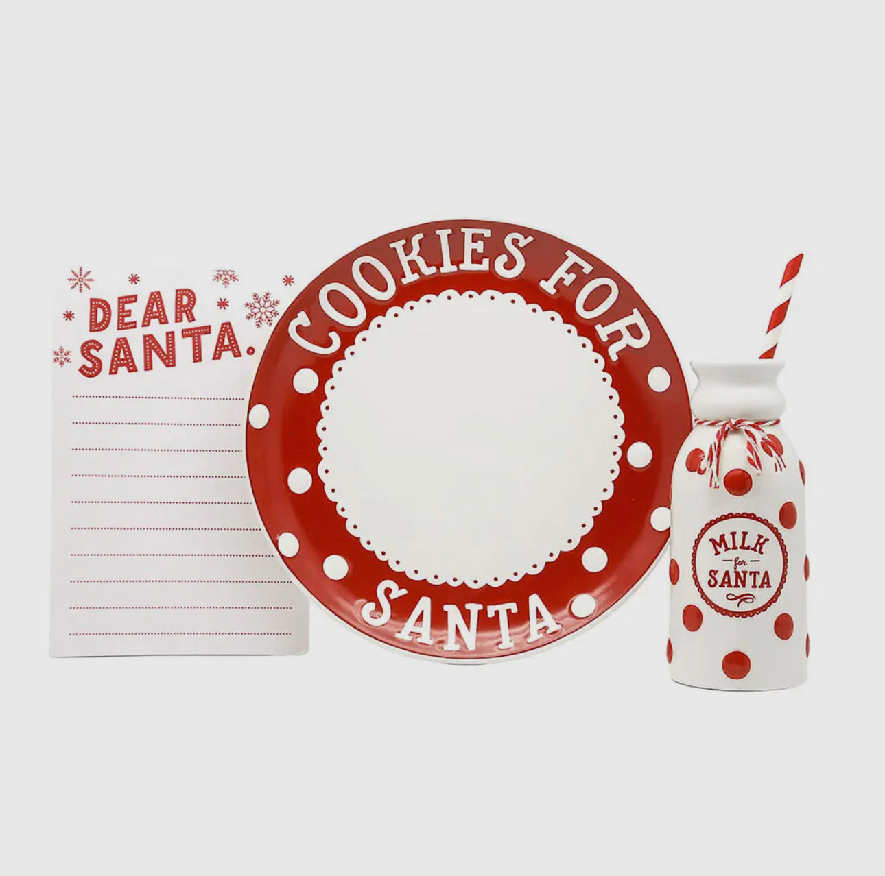 Christmas Santa's Milk & Cookie Set
 Set