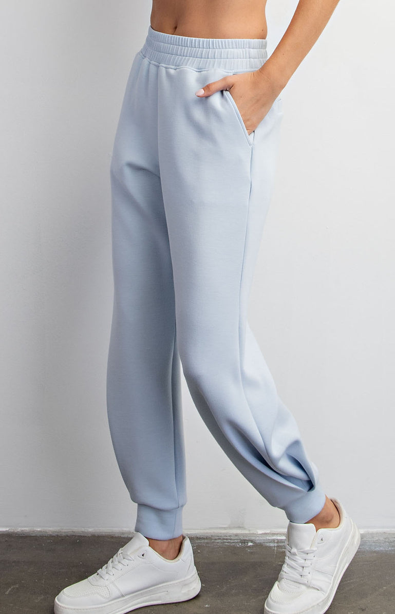 MODAL POLY SPAN FULL LENGTH JOGGER PANT BUTTER SOFT