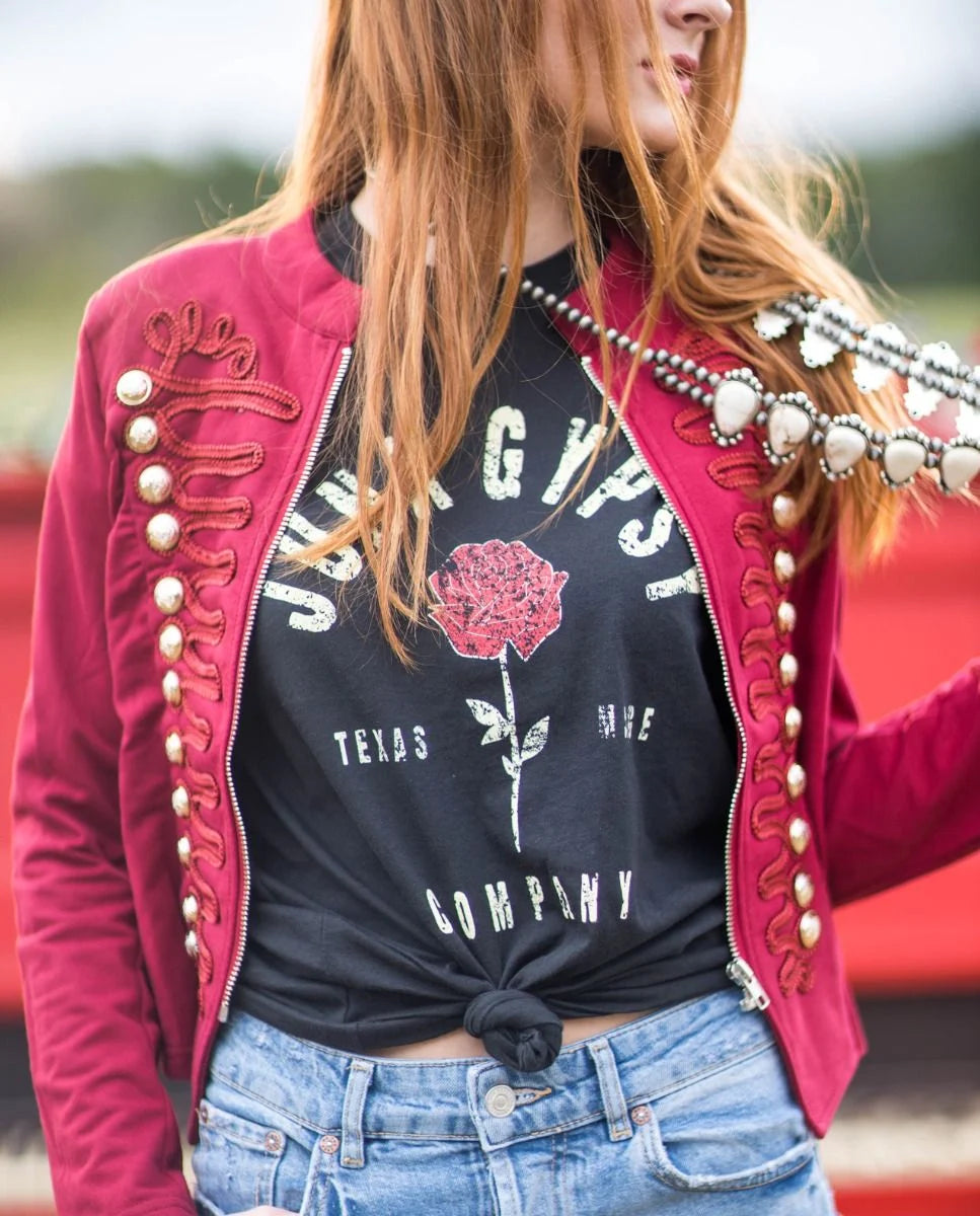 JG Red or Black Military Jacket