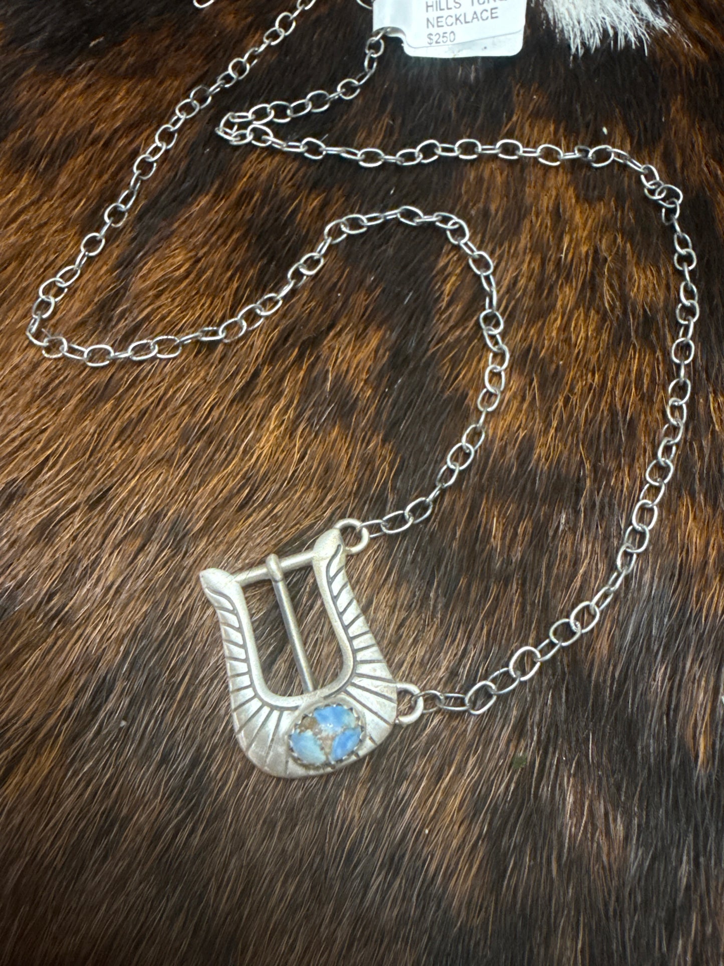 Sterling Silver Golden Hills Buckle Necklace