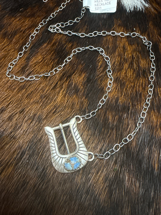 Sterling Silver Golden Hills Buckle Necklace