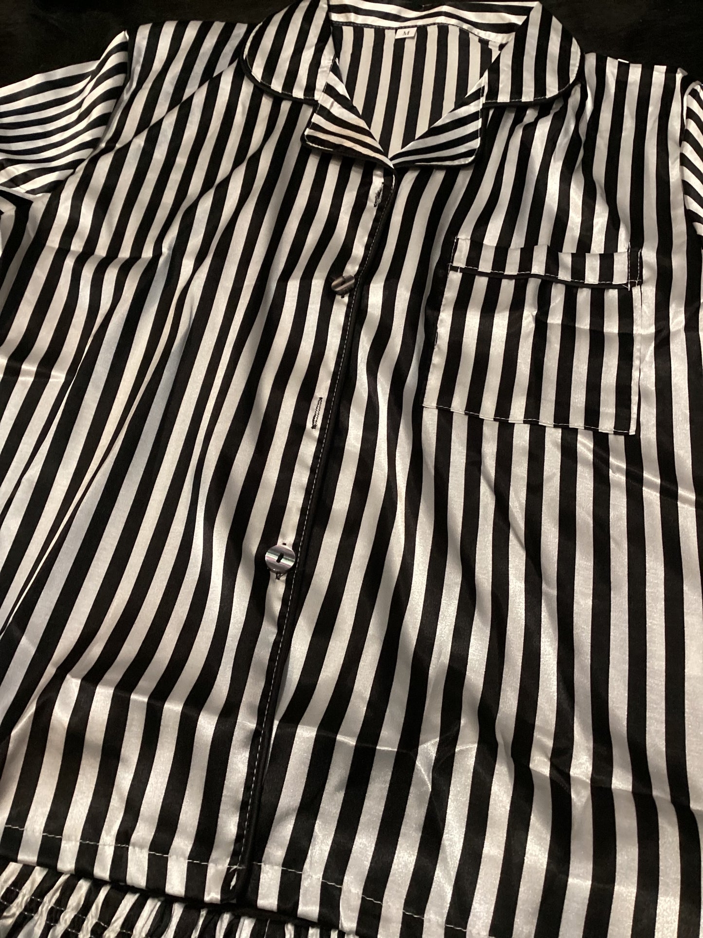 Striped Silk Pajama Set