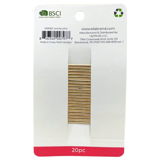 Ela 20 Pack Enamel Bobby Pins in Assorted colors