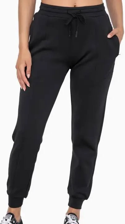 Mono B Butter Soft CUFFED JOGGERS WITH ZIPPERED POCKETS