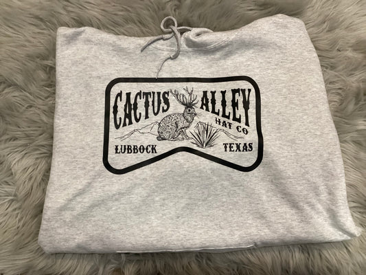 Cactus Alley Grey Hoodie Sweatshirt