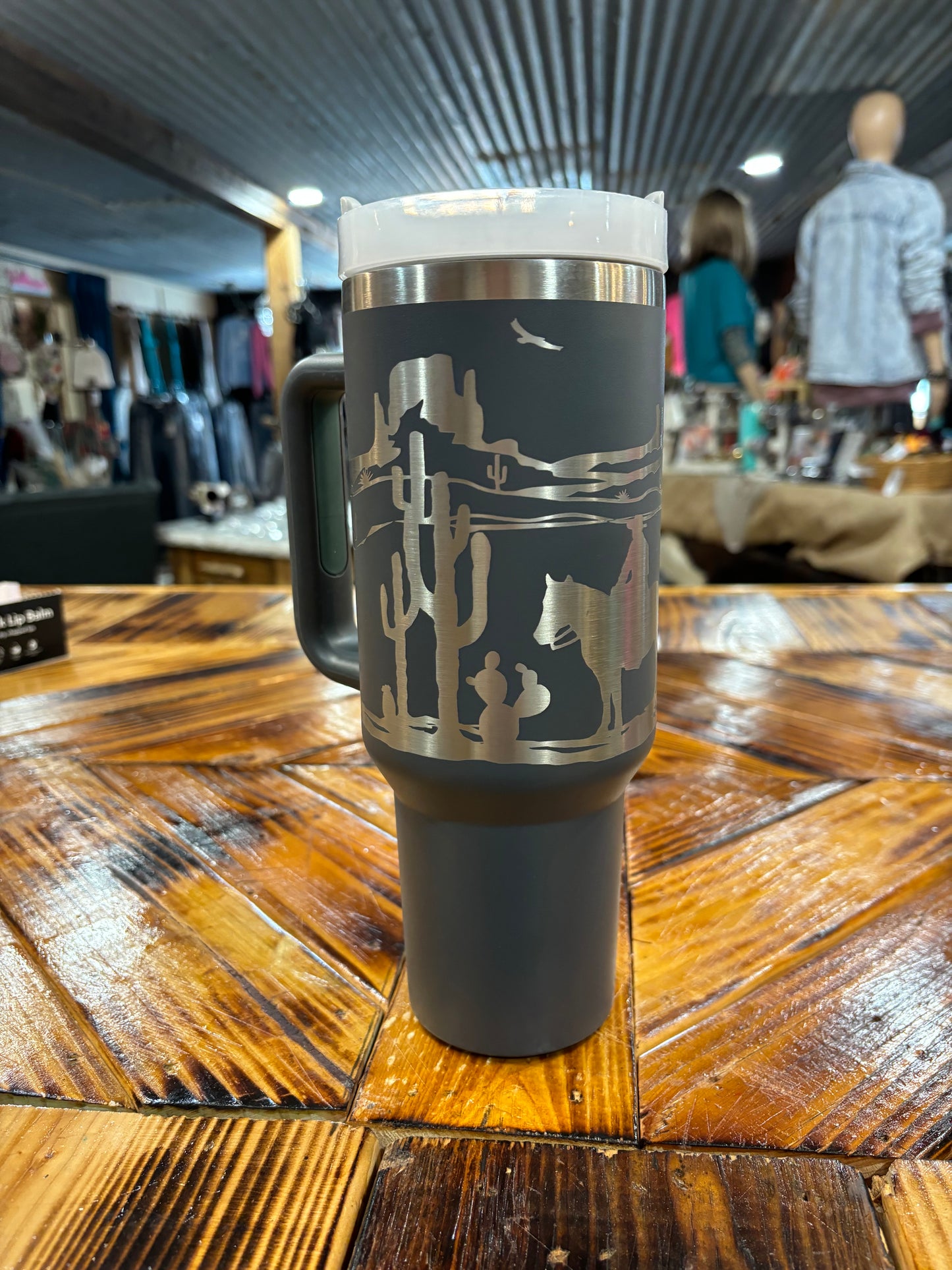 Western Etched Tumblers