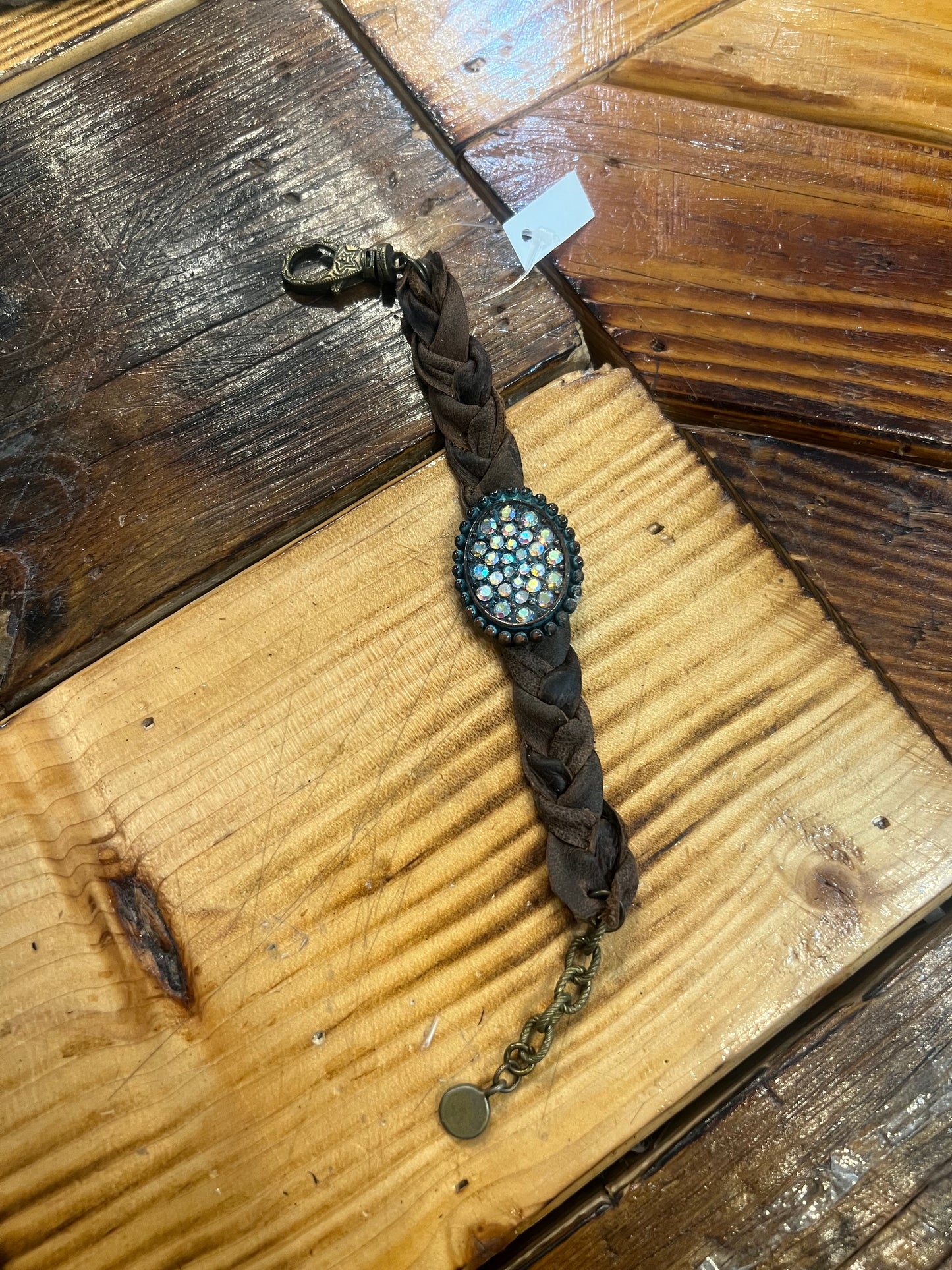 Kodiak Leather Sparkle Bracelet