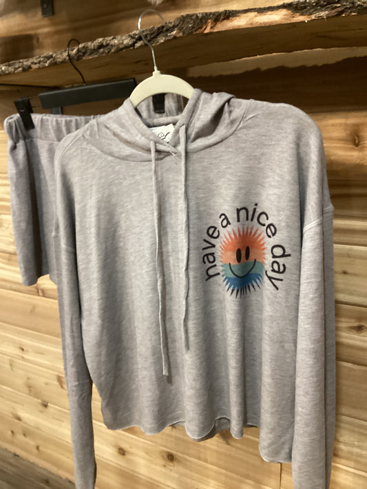 Have a Nice Day Lounge Short Set