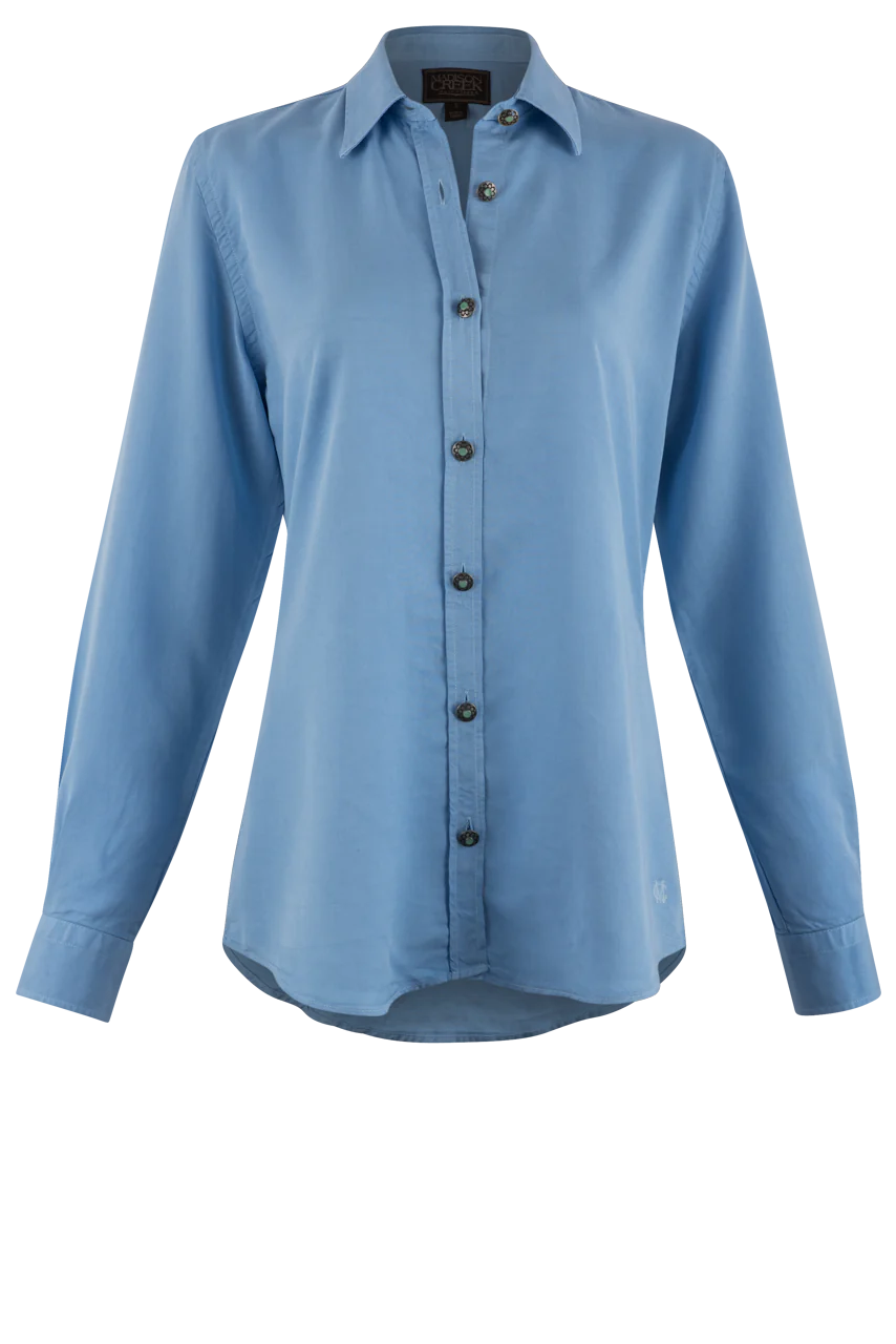 Madison Creek Claire Women's Pewter Button Shirt