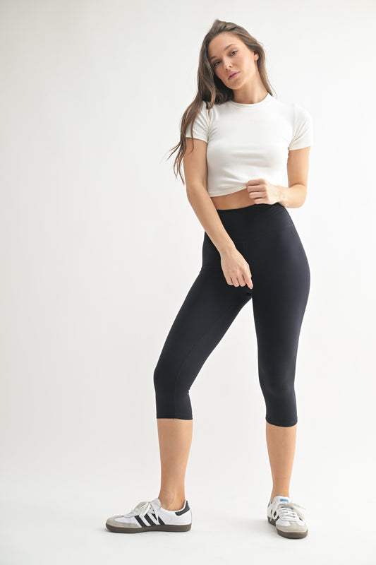 Mono b ESSENTIAL MICRO-RIBBED ATHLEISURE BABY TEE