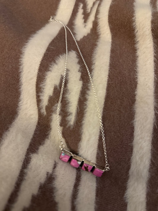 Sterling Silver Cotton Candy Necklace