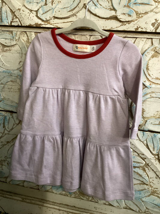 Baby Luigi Purple Striped Dress
