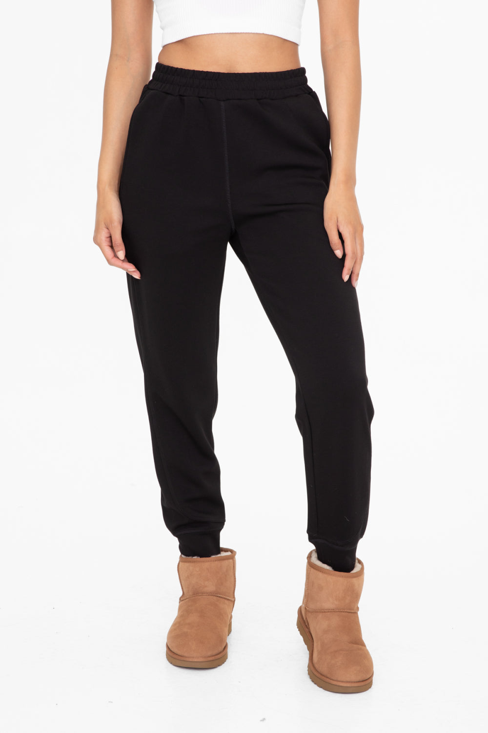 Mono B Butter Soft Elevated Contrast Seam Joggers