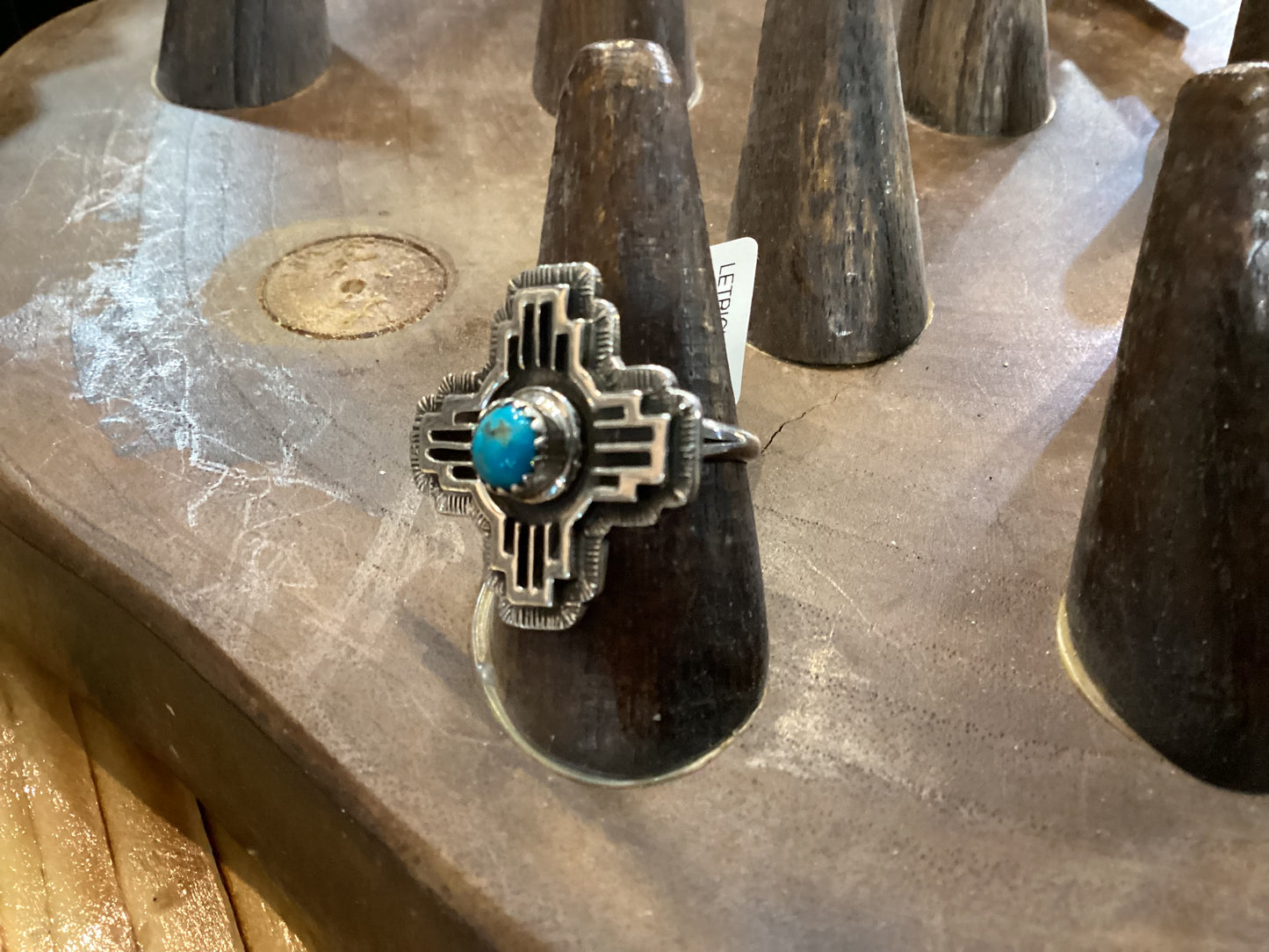 SS Kingman Turquoise Zia Ring