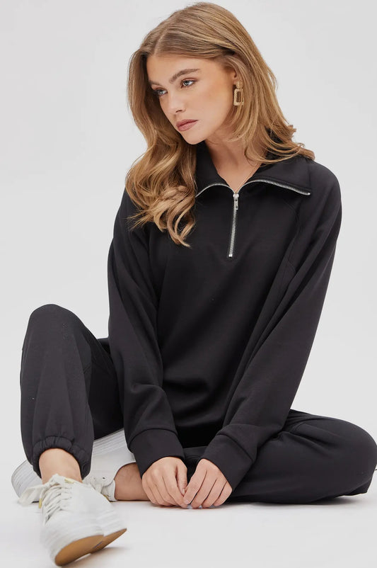 Dear Scarlett Quarter Zip Pullover + Jogger Modal Travel Set