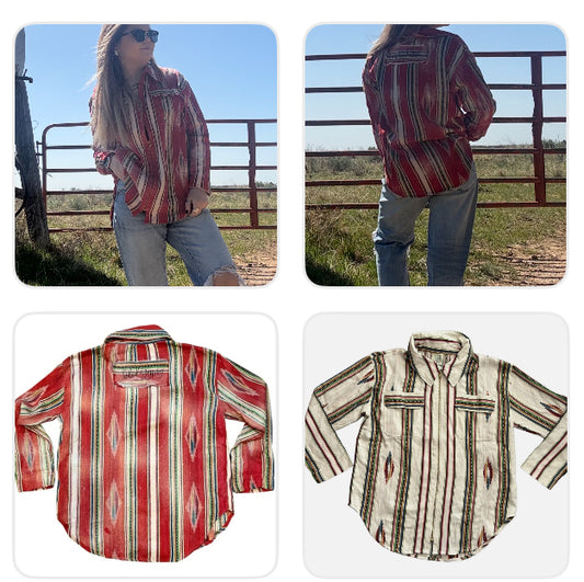 Jaded Gypsy Southwest Sunset Jacket - Parchment