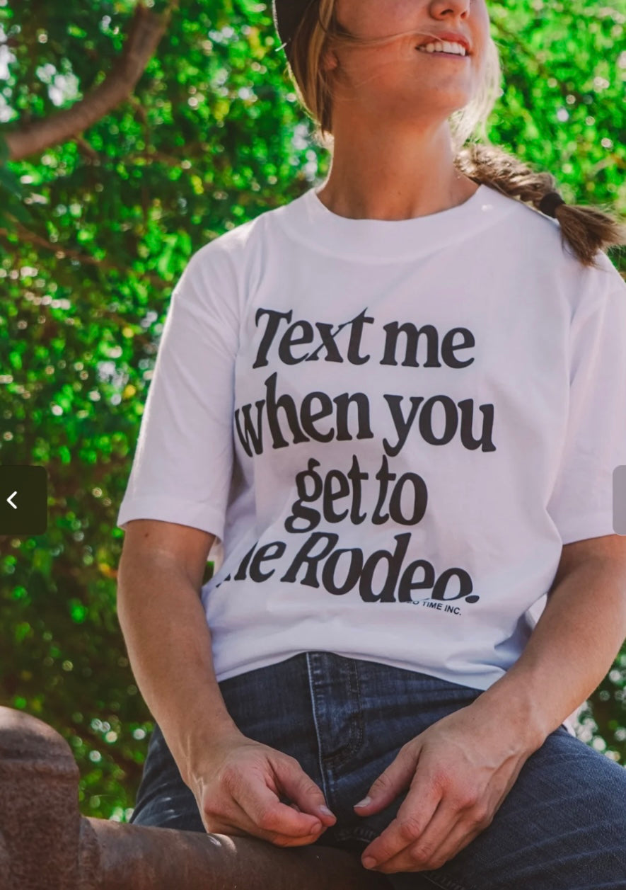 Text Me Crop Top
