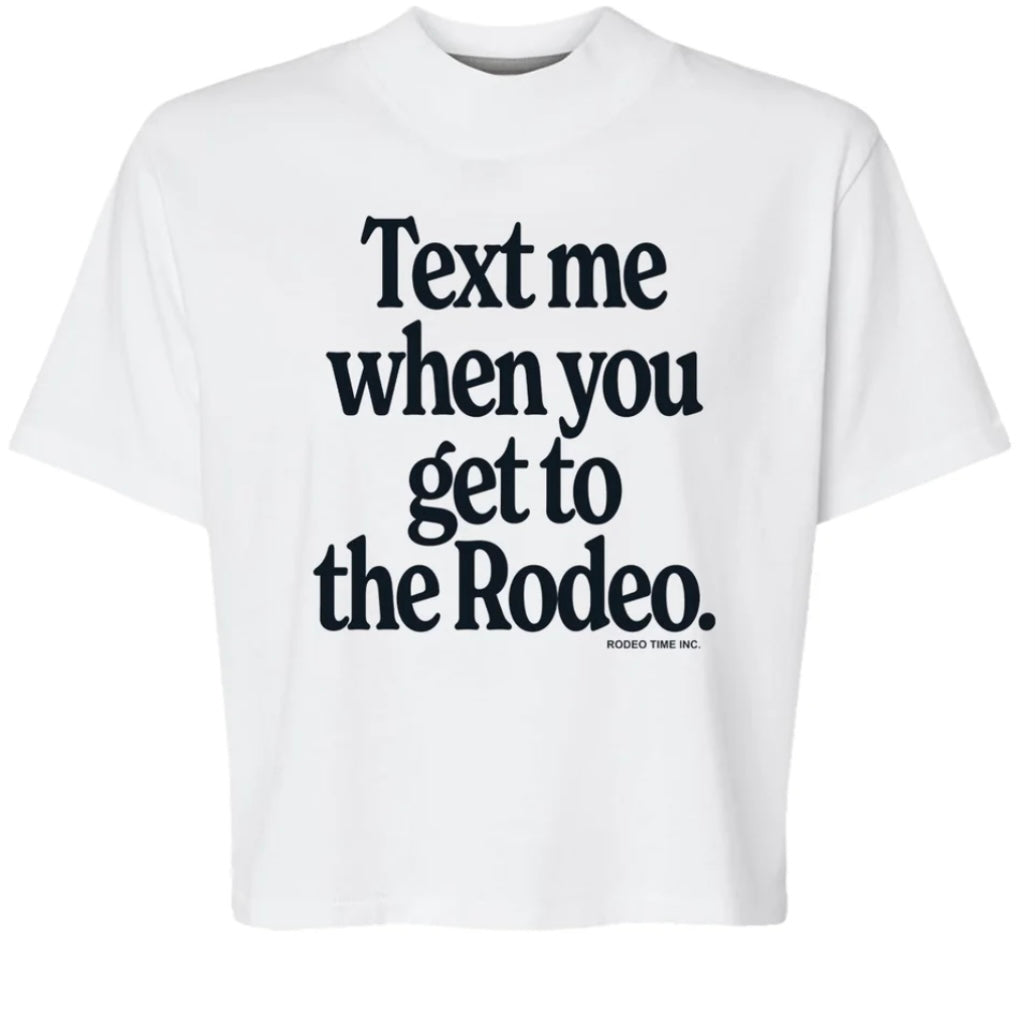 Text Me Crop Top