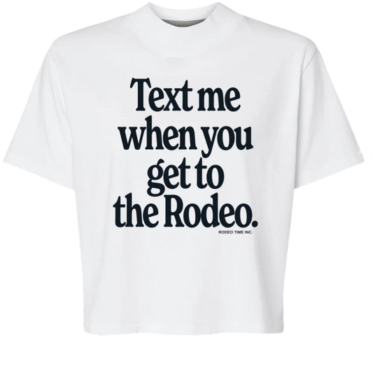 Text Me Crop Top