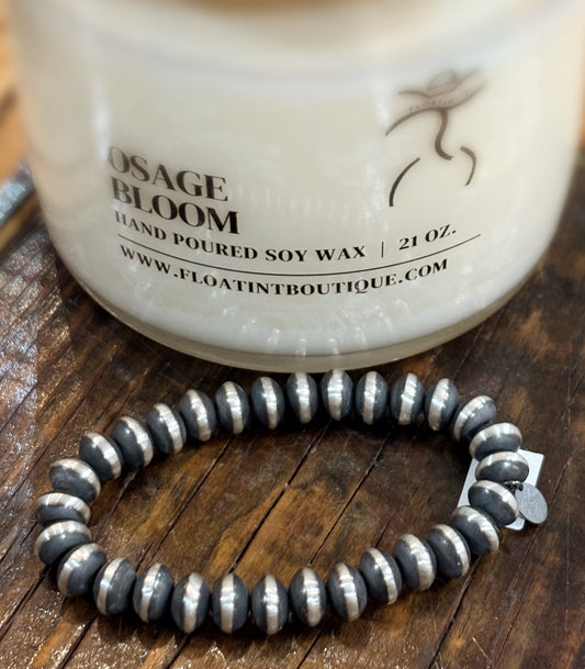 9mm Stretch Bracelet Navajo Pearl Authentic