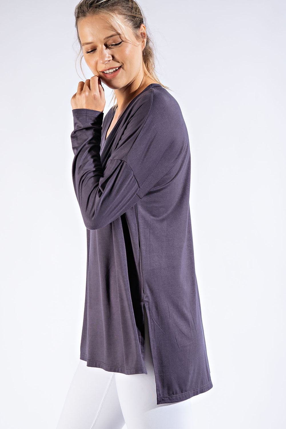 Rae Mode BASIC LONG SLEEVE TOP W/ POCKET